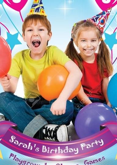 Kids Birthday Party Flyer Template