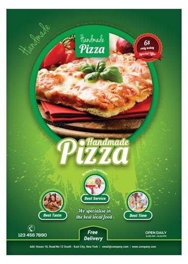 Handmade Pizza / Food Flyer Template
