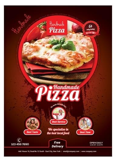Handmade Pizza / Food Flyer Template