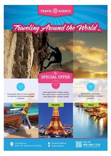 Travel Agency Flyer Template