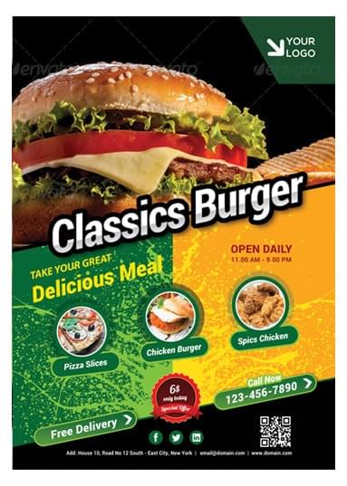 Burger / Food Template