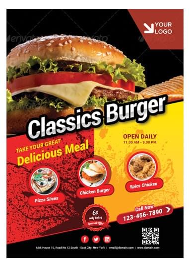 Burger / Food Template
