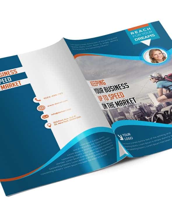 Bi-fold Brochure Template 4 Pages