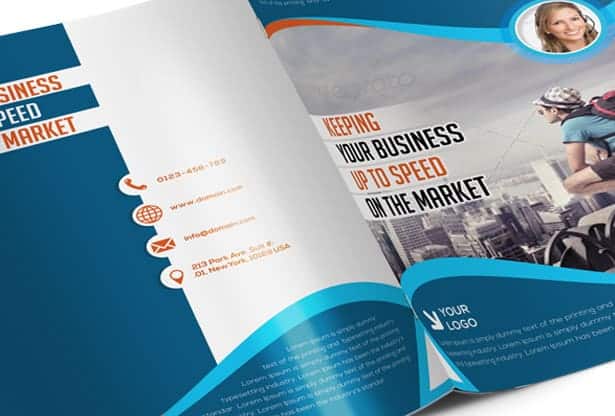 Bi-fold Brochure Template 4 Pages